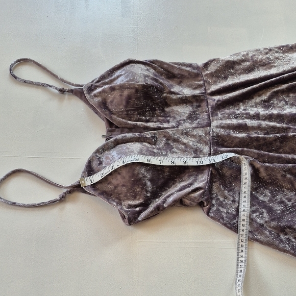 HOLIDAY SALE Speechless Silver Gray Fit and Flare Mini Dress - Picture 5 of 6